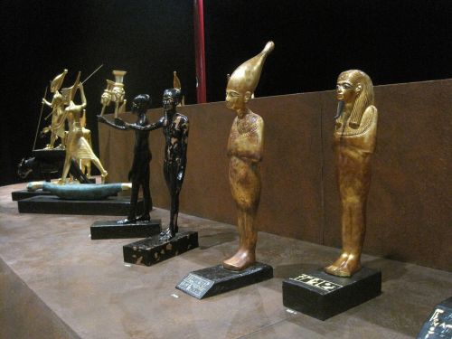 Statulėlės,  Juoda,  Auksas,  Egyptian,  Kopijos,  Istorinės Egipto Figūrėlės