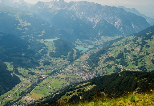 Hochjoch,  Panorama,  Schruns,  Montafon,  Forarlbergas,  Austrija,  Tolima,  Tolimas Vaizdas,  Balta Mėlyna,  Vizija,  Pločio,  Kalnai,  Kalnų Vasara