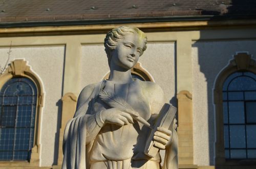 Hockenheim Germany, Bažnyčia, Protestantas, Statula, Aukštis