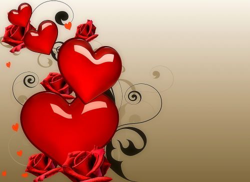 Šventė, Pasveikinimas, Meilė, Romantika, Širdis, Simbolis, Raudona, Ryškus Požiūris, Valentine, Fonas, Rožė, Puokštė, Gėlė, Modelis, Ornamentas
