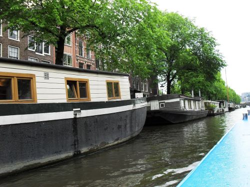 Holland, Upė, Tiltas, Laivas, Amsterdamas