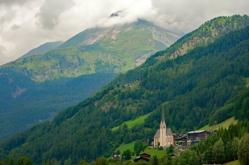Šventas Kraujas, Karintija, Kalnai, Austria, Bažnyčia, Grossglockner