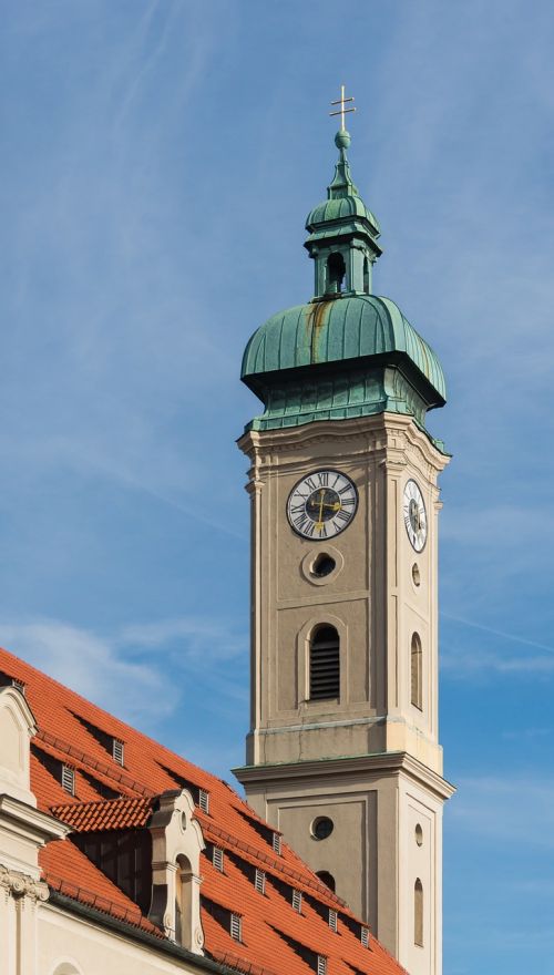 Šventoji Dvasios Bažnyčia, Munich, Varpinė, Spire, Bokštas, Pastatas, Bavarija, Architektūra, Istorinis