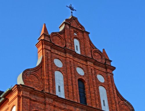Šventosios Trejybės Bažnyčia, Bydgoszcz, Religinis, Gable, Pastatas, Architektūra, Paminklas, Lenkija