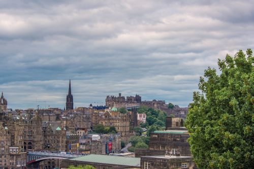 Edinburgo Holyrood Parkas, Edinburgo Miesto Vaizdas, Miestas, Panorama, Vaizdas, Kapitalas, Senas, Pastatas, Kalnas, Paminklas, Lankytinos Vietos, Kelias, Architektūra, Istoriškai, Turizmas, Panorama, Vaizdingas