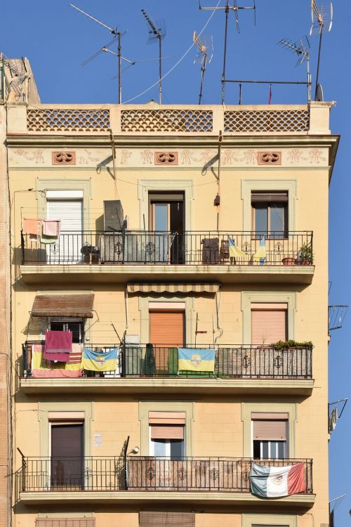 Namai, Barcelona, Balkonas, Architektūra, Fasadas, Ispanija, Gyventi