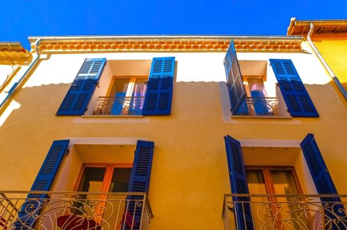 Namai, Pastatas, Fasadas, Architektūra, Cassis, Provence, France