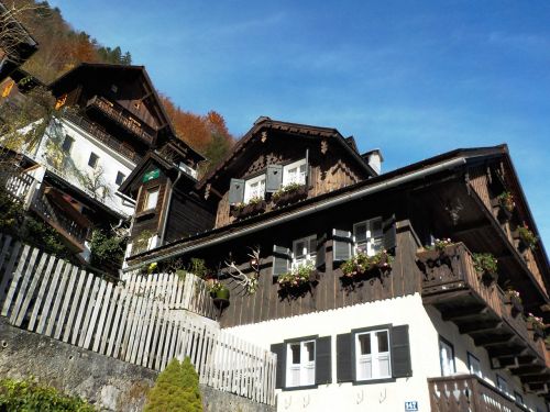 Namai, Nuolydis, Kraštovaizdis, Kalnas, Hallstatt, Austria