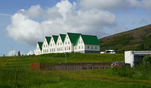 Namai, Žalias, Iceland, Pastatas, Kraštovaizdis