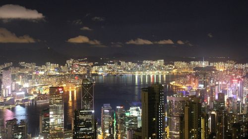 Honkongas, Miesto Panorama, Pastatai, Vanduo, Panorama, Futuristinis, Centro, Verslas, Asija, Kinija, Honkongas, Metropolis, Asian, Finansai, Finansinis, Atspindys, Didmiestis, Miesto, Žibintai, Pakrantė