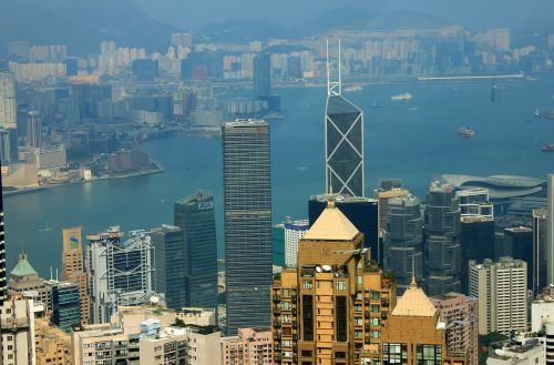 Honkongas, Kinija, Pastatai, Dangoraižiai, Metropole, Aukštas Pakyla, Miestas, Miesto Panorama, Panorama