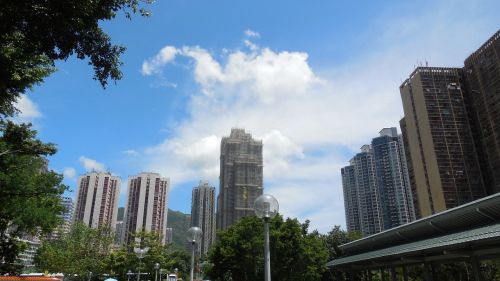 Honkongas, Panorama, Dangoraižis, Vasara, Miestas
