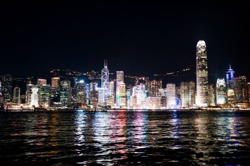 Honkongas, Kraštovaizdis, Naktinis Vaizdas