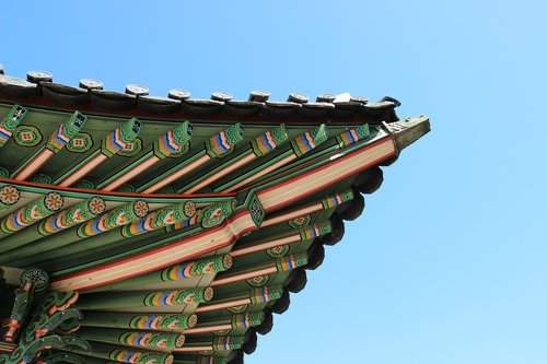 Hong J.-Molva,  Tradicinis Pastatas,  Korėjos Respublika,  Statybos,  Stogo Čerpė,  Korėjos Tradicinė