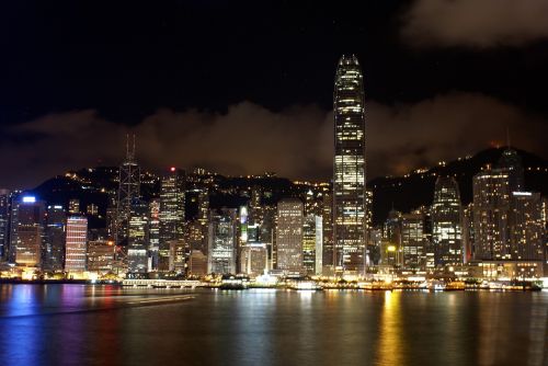 Honkongas, Vaizdas, Panorama, Miestas, Miesto Panorama, Uostas, Vakaras