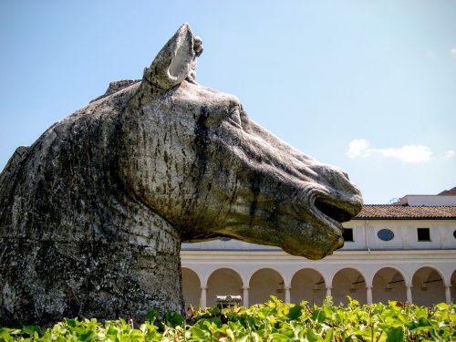 Arklys, Skulptūra, Bronza, Ornamentas, Sodas, Roma, Italy