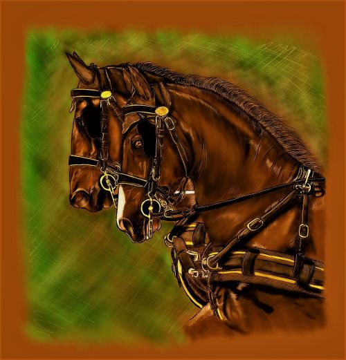 Arkliai, Migruojantis, Skaitmeniniai Meno Kūriniai, Menas