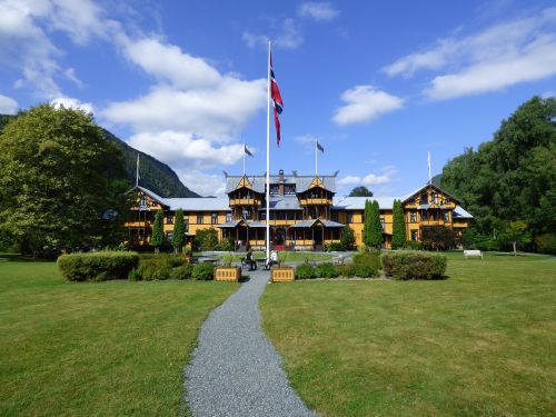 Viešbutis, Slėnis, Telemark Norvegija