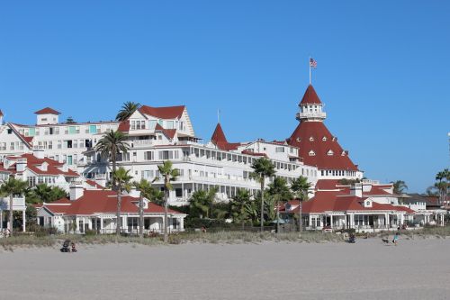 Viešbutis Del Koronado, San Diego, Viešbutis, Papludimys, Kalifornija, Architektūra