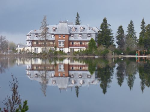 Namas, Ežeras, Atspindys, Vanduo, Slovakija, Gamta, Vysoké Tatry
