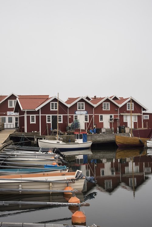 Namas,  Vandens Telkinys,  Nė Vienas Asmuo,  Bohuslän,  Skarhamn,  Elingų,  Pobūdį,  Lauko,  Himmel,  Jūra,  Pakrantės,  Burlaivis