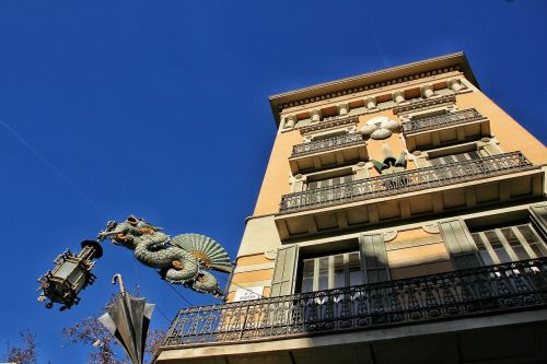 Namas, Viešbutis, Drakonas, Barcelona, Ramblas