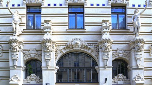 Namo Fasadas, Latvia, Riga, Art Nouveau, Architektūra