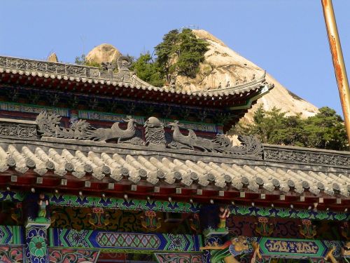 Maldos Namai, Stogas, Architektūra, Kinija, Fengcheng, Phoenix Kalnas, Ornamentas, Namai