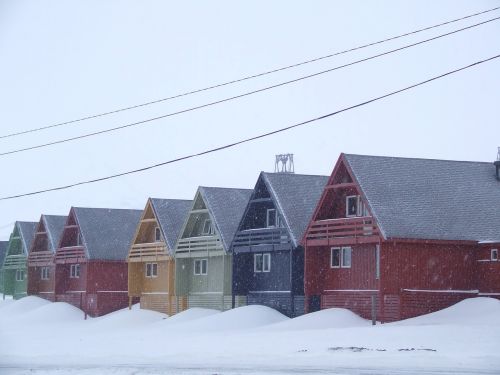 Namai, Pavyzdžiai, Sniegas, Spalvos, Norvegija