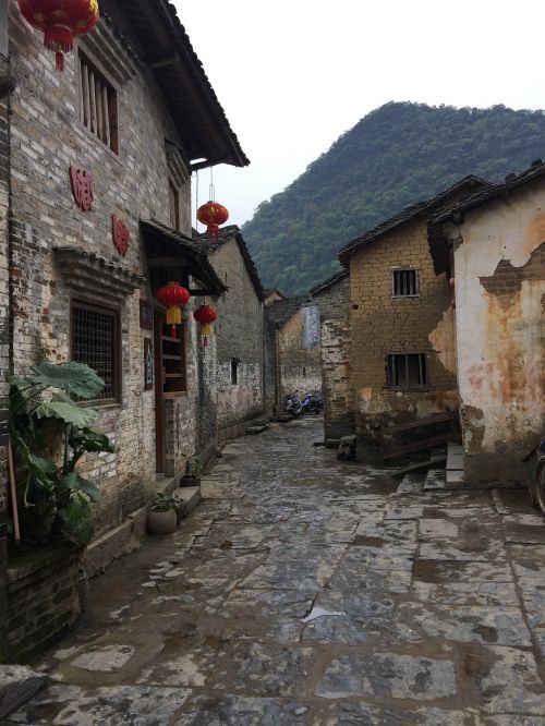 Huanas Yao Senovinis Miestas,  Anksti Rytą,  Senovės Gatvės