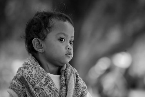 Žmogus, Vaikas, Portretas, Kambodscha, Angkor