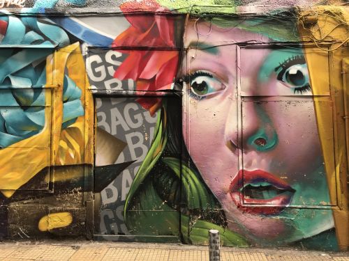Žmogus,  Grafiti,  Atėnas,  Gatvės Menas,  Be Honoraro Mokesčio