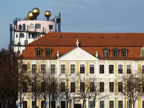 Hundertwasser, Magdeburgas, Saksonija-Anhaltas, Erdvė, Katedros Aikštė, Istoriškai, Architektūra, Fasadas, Architektūrinis Stilius, Landtag, Rutulys