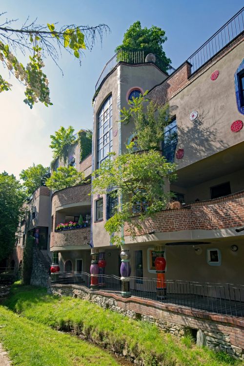 Hundertwasser Namas, Blogas Vaismedis, Taunus, Hesse, Vokietija, Taikos Karalystė, Hundertwasser, Menas, Pastatas, Architektūra, Lankytinos Vietos, Kultūra