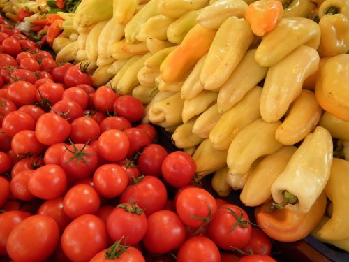 Vengrų Daržovių, Budapešto Rinkos Salė, Pomidorai Ir Pipirai