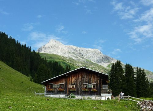 Namelis, Kraštovaizdis, Pieva, Kalnai, Gamta, Žalias, Žygiai, Arlberg, K Ragas, Bürstegg, Lech Am Arlberg, Kalnų Žygiai, Alpių, Kalnas