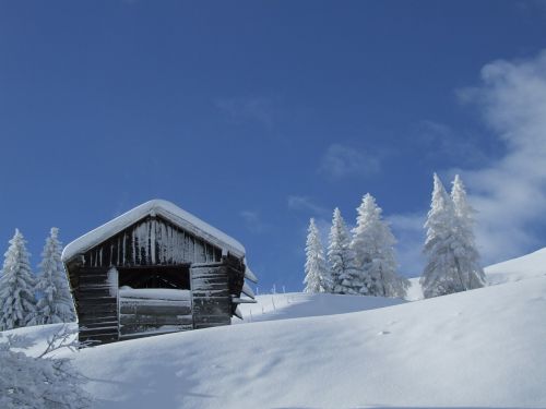 Namelis, Sniegas, Žiema, Tyrol, Serfaus-Fiss-Ladis