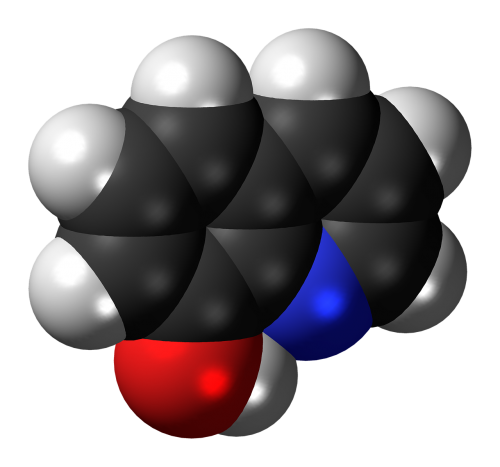 Hidroksichinolinas,  Molekulė,  Modelis,  Chemija,  Junginys,  Atomai,  Klijavimas,  Tyrimai