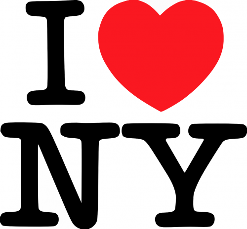 Aš Myliu Niujorką, Tekstas, Širdis, Niujorkas, Turistinis, Nemokama Vektorinė Grafika