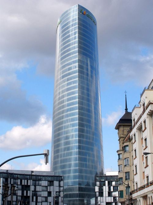 Iberdrola Bokštas, Bilbao, Skycraper, Pastatas, Šiuolaikiška, Ispanija, Miesto, Architektūra