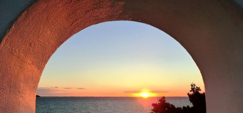 Ibiza, Saulėlydis, Jūra, Vakarinis Dangus, Saulės Šviesa, Atmosfera, Balearų Salos, Afterglow