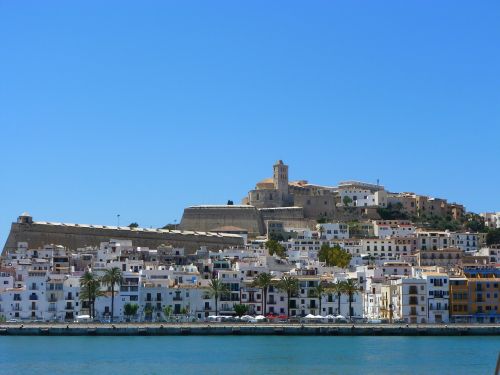 Ibiza, Pakrantės Miestas, Balearų Salos, Vasara, Kraštovaizdis