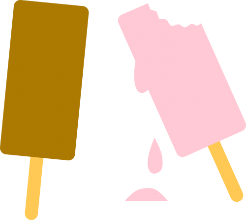Ledai, Popsicle, Lollipop, Ledas, Tirpimas, Alimentas, Rožinis, Šokoladinis Ledas, Nemokama Vektorinė Grafika
