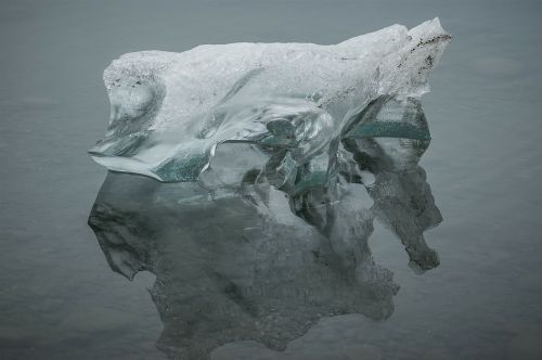 Ledo Skulptūra, Gamta, Sušaldyta, Vanduo, Iceland, Ledas, Nuotaika
