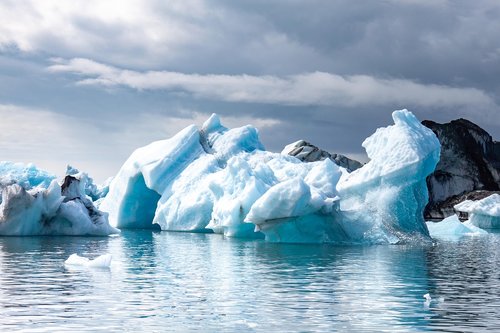 Iceberg,  Islandija,  Ledai,  Mėlyna,  Marių,  Vanduo