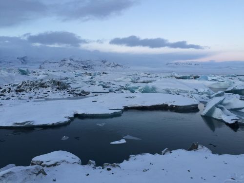 Iceland, Turizmas, Žiema, Ledynas