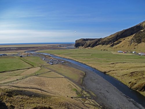 Iceland, Kajakas, Vaizdas, Jūra, Kalnas, Upė, Vanduo