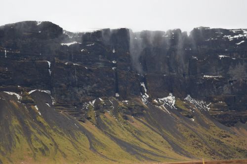 Iceland, Kalnas, Kraštovaizdis, Migla