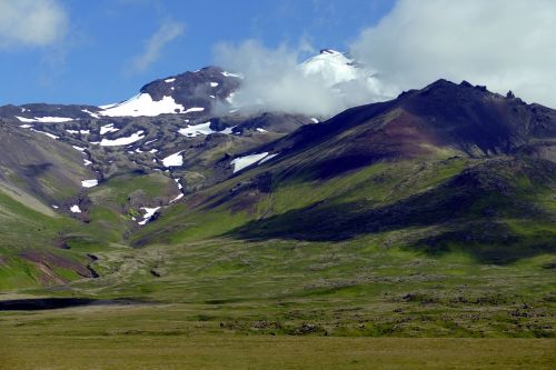 Iceland, Gamta, Rokas, Uolos Pakrantė, Vulkaninis Uolas, Vulkaninis, Snaefellness, Snæfellsnes Pusiasalis, Vulkanas, Ledynas, Ledas, Aukščiausiojo Lygio Susitikimas