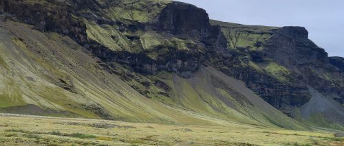 Iceland, Kalnai, Žalias, Gamta, Kraštovaizdis